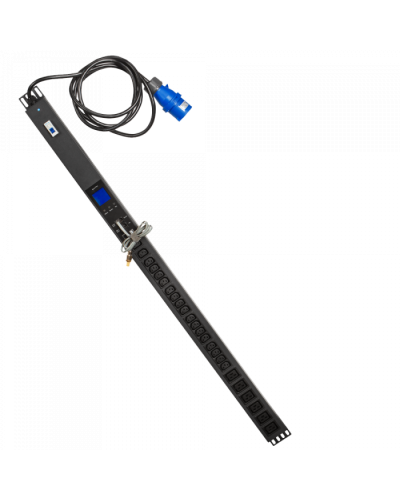 Блок розеток верт. 32A / 250V, 6xC19 + 18xC13, шнур 3.0 м, разъем IEC309 TWT (TWT-PDVMT1-6x18-32A) в Комсомольске-на-Амуре Блоки розеток Pintop.ru