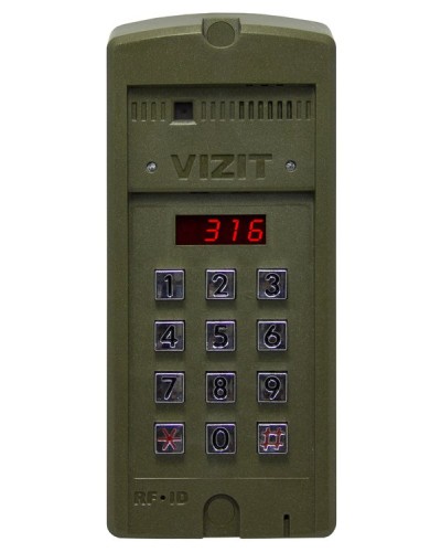 Блок вызова для совместной работы с БУД-302 Vizit БВД-316RCP в Комсомольске-на-Амуре Блоки вызова многоабонентные Pintop.ru