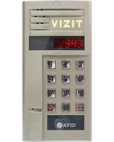Блок вызова Vizit БВД-343FCPW в Комсомольске-на-Амуре Блоки вызова многоабонентные Pintop.ru