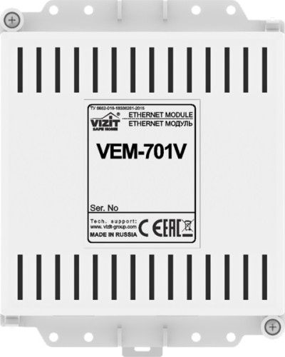 Ethernet модуль Vizit VEM-701V в Комсомольске-на-Амуре Аксессуары для многоабонентных систем Pintop.ru