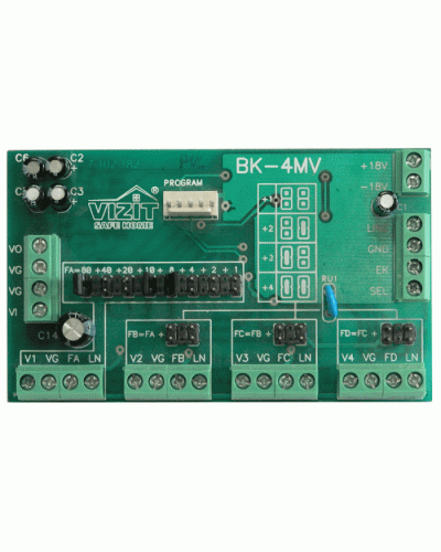 Плата печатнаяв сборе Vizit ЗИП БК-4МVE в Комсомольске-на-Амуре Аксессуары для многоабонентных систем Pintop.ru