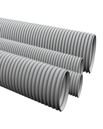 Труба ПВХ гофрир. легкая, диам 50мм Экопласт 10050 в Комсомольске-на-Амуре Труба гофрированная Pintop.ru