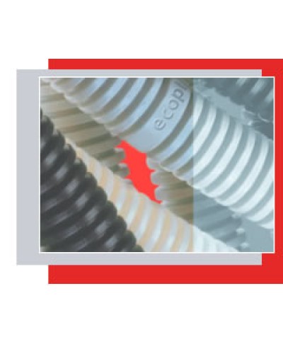 Труба гофрированная ПВХ легкая, с зондом диам. 16 мм (1шт=100м) Экопласт 10116-100 в Комсомольске-на-Амуре Труба гофрированная Pintop.ru