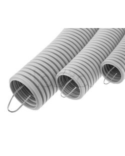 Труба гофрированная ПВХ легкая, с зондом диам. 50 мм (15м), огнестойкость E15-E90 Экопласт 10150-Е90 в Комсомольске-на-Амуре Труба гофрированная Pintop.ru