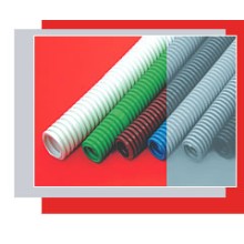 Труба гофрированная ПНД легкая диам 16 мм, с зондом, без галогена Экопласт 20116HF