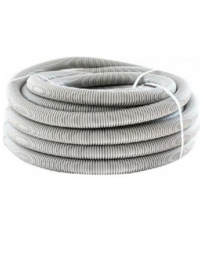 Труба гофр. ПНД HF 50 мм с зондом лёгкая серый (15 м) ОКЛ Экопласт 20150HF в Комсомольске-на-Амуре Труба гофрированная Pintop.ru