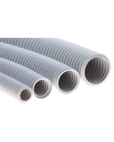 Труба ПНД гофрир. тяжелая, цвет чёрный, диам 50мм Экопласт 21050 в Комсомольске-на-Амуре Труба гофрированная Pintop.ru