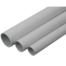 Труба АБС гладкая, для аспирационной системы, т/г, 25/22мм (3м), серый Экопласт 26025-GR