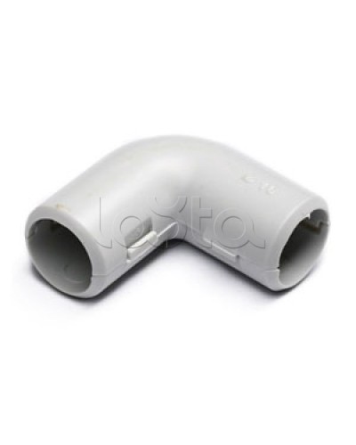 Угол 90° (из двух частей) для труб D32 мм, без галогена Экопласт 41232HF в Комсомольске-на-Амуре Аксессуары для труб (ОКЛ) Экопласт Pintop.ru