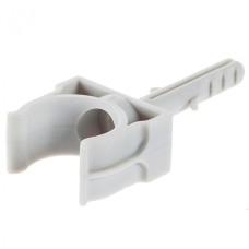 Держатель с дюбелем без шурупа для гофрированной или жесткой гладкой трубы D 20мм (100 шт/уп) Экопласт 41420