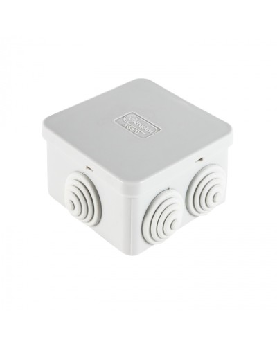 Коробка огн. E110, о/п 85х85х50мм,без галогена, 12 вых., IP55, 12P, серый Экопласт (43071HF) в Комсомольске-на-Амуре Распределительные коробки Pintop.ru