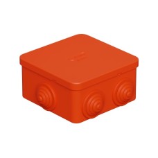 Коробка огн. E110, о/п 85х85х50мм,без галогена, 12 вых., IP55, 3P, оранж. Экопласт (43201HF)