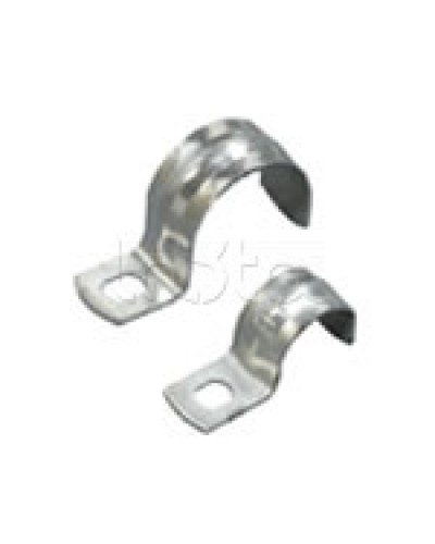 Скоба оцинкованная с одним отверстием для трубы D16мм, м.о. 6,5-5,0мм (1уп=100шт) Экопласт (43716P) в Комсомольске-на-Амуре Держатели, клипсы, скобы Pintop.ru