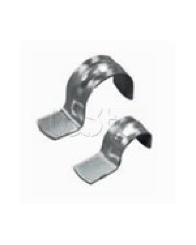 Скоба оцинкованная однолапковая без монтажного отверстия, для трубы D63мм (1уп = 50шт) Экопласт (43761) в Комсомольске-на-Амуре Держатели, клипсы, скобы Pintop.ru