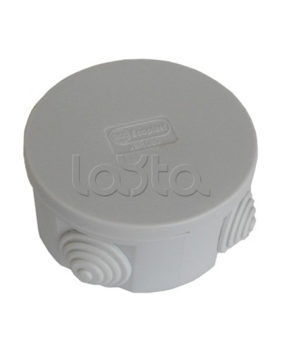 Коробка распределительная о/п с крышкой D80х40 мм, 4 вых., без галагена Экопласт 44005HF в Комсомольске-на-Амуре Распределительные коробки Pintop.ru