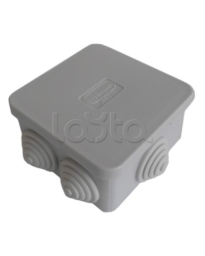 Коробка распределительная о/п 70х70х40, 6 вых Экопласт 44056 в Комсомольске-на-Амуре Распределительные коробки Pintop.ru