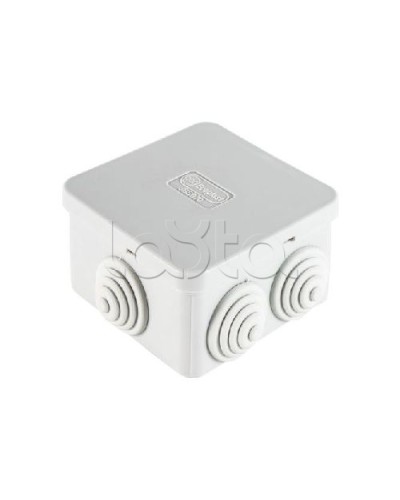 Коробка распределительная о/п 70х70х40, 6 вых, без галогена Экопласт 44056HF в Комсомольске-на-Амуре Распределительные коробки Pintop.ru