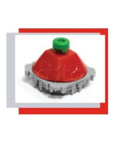 Купол 45 гр. для потолочной коробки под заливки в бетон (красный) Экопласт 44606 в Комсомольске-на-Амуре Аксессуары для лотков Pintop.ru