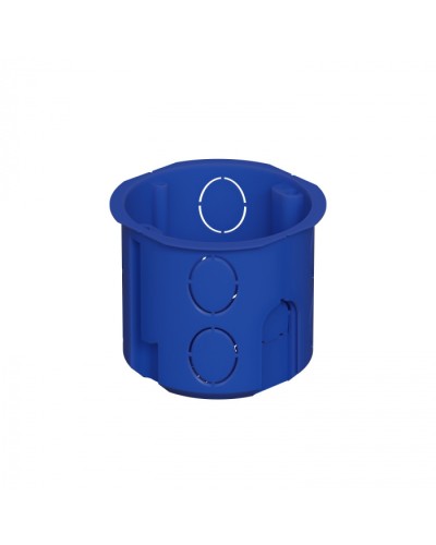 Коробка установочная D68x62мм межцентр. 71мм, IP20, цвет синий Экопласт (44658) в Комсомольске-на-Амуре Распределительные коробки Pintop.ru