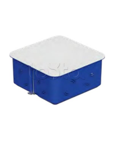 Коробка распред с крышкойдля г/к 100x100х50мм с металл. лапками, синий IP30 (1шт) Экопласт (44667-1) в Комсомольске-на-Амуре Распределительные коробки Pintop.ru