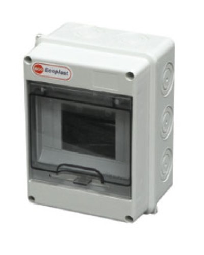 Шкаф настенный, 8-9 модулей, IP65 Экопласт 46408 в Комсомольске-на-Амуре Боксы для автоматов Pintop.ru