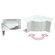 Угол внутренний изменяемый 100х55 с задней стенкой и разделителем для кабель-канала серии ARC-LAN Экопласт 576111