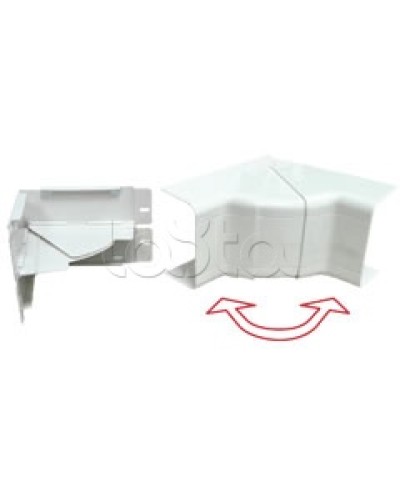 Угол внутренний изменяемый 100х55 с задней стенкой и разделителем для кабель-канала серии ARC-LAN Экопласт 576111 в Комсомольске-на-Амуре Аксессуары для кабель-канала Pintop.ru