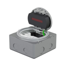 LUK/1,5BR66 Люк в пол на 1,5 поста (45х45мм), с суппортом и коробкой, латунь IP66 (70030)