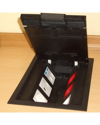 Люк в пол на 6 модулей (45х45мм) с суппортом и коробкой, пластик Экопласт 70062 в Комсомольске-на-Амуре Системы лючков и колонн Pintop.ru