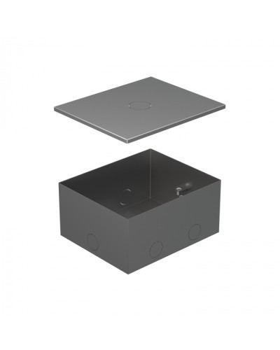 BOX/4 Металлическая коробка с крышкой для заливки в пол 159,6х133,6х75мм для люков 70040 Экопласт (70141) в Комсомольске-на-Амуре Системы лючков и колонн Pintop.ru