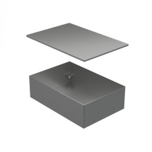 BOX/6-8 Металлическая коробка с крышкой для заливки в пол 249,6х167,6х75мм Экопласт (70161)