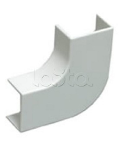 Угол плоский плавный стандарт TIA 25x16 мм Экопласт 72305R в Комсомольске-на-Амуре Аксессуары для кабель-канала Pintop.ru
