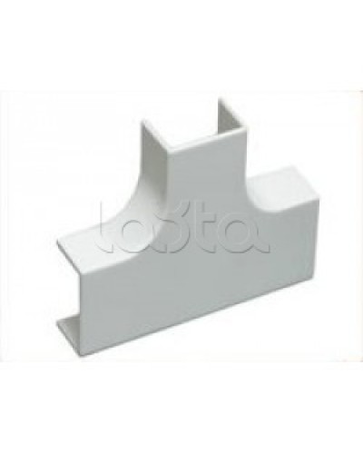 Угол Т-образный плавный стандарт TIA 20x10 мм Экопласт 72401R в Комсомольске-на-Амуре Аксессуары для кабель-канала Pintop.ru