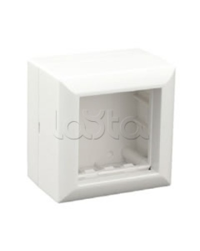 Коробка для открытой проводки на 1 пост 45х45 мм Экопласт 72914 в Комсомольске-на-Амуре Распределительные коробки Pintop.ru