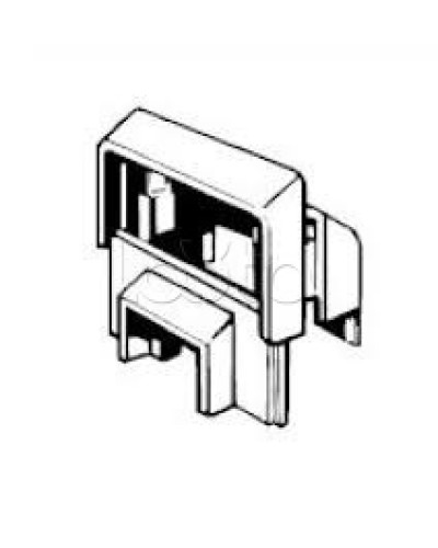 Переходник для коробки SMP, SM, SD к мини-каналу 20x12,5 Экопласт 72925 в Комсомольске-на-Амуре Аксессуары для кабель-канала Pintop.ru
