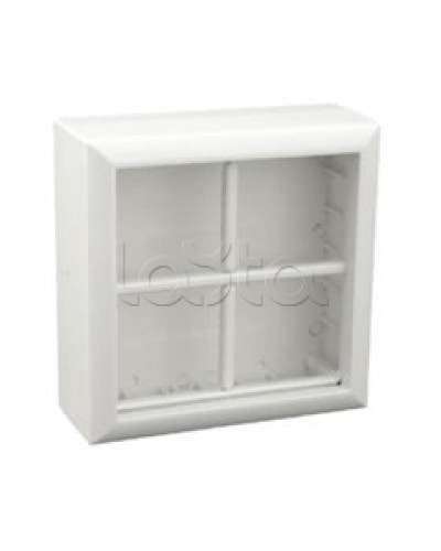 Коробка для открытой проводки на 4 поста 45х45 мм Экопласт 72948 в Комсомольске-на-Амуре Распределительные коробки Pintop.ru