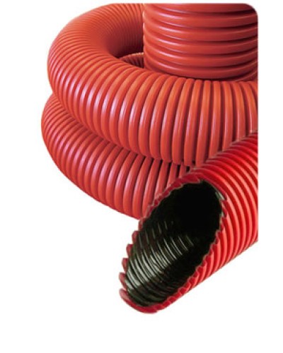 NR050 Гофрированные трубы для прокладки кабеля под землей с протяжкой D50мм (внешн.) (801050) в Комсомольске-на-Амуре Труба гофрированная Pintop.ru