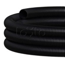 NR110 Двустен. труба ПНД гибкая откр. прокладки, SN12, с зондом, D110мм (50м) чёрн. Экопласт (801110HFR-UF-BL)