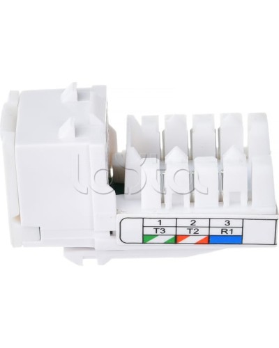 Механизм розетки телефонной (6 контактов) RJ-12 LK45 (Экопласт) (855600) в Комсомольске-на-Амуре Розетки компьютерные и телефонные Pintop.ru