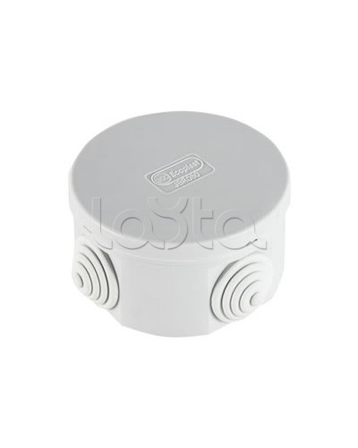 Экопласт JBR065 Коробка распред. о/п, D=65х35мм 4 вых., IP44 чёрный в Комсомольске-на-Амуре Распределительные коробки Pintop.ru