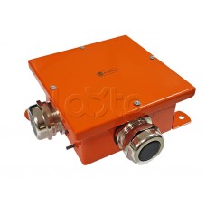 Экопласт SMB165 Коробка металл, огн. E-110,о/п 164х164х65, IP66, 10P, (0,15-2,5 мм2), оранж.