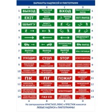 Оповещатель полусферическое световое табло Электротехника и Автоматика ЛЮКС-12 "Огнетушитель"