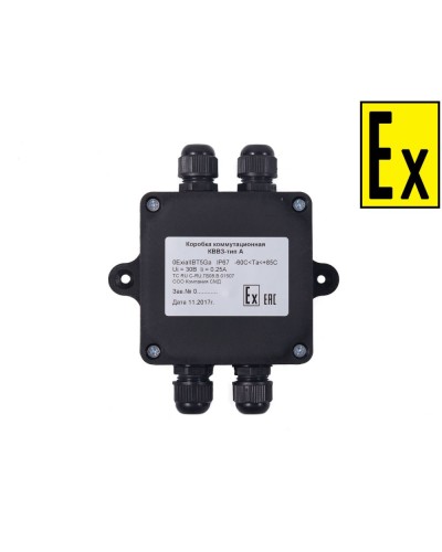 Коробка Эрвист КВМК Exi - П 101004 в Комсомольске-на-Амуре Комутационные взрывозащищенные коробки Pintop.ru