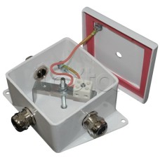 Коробка монтажная огнестойкая Гефест КМ-О (6к)-IP66 четыре ввода 100х100