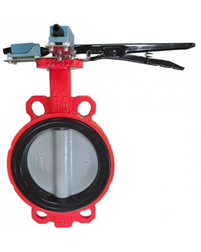 Затвор дисковый межфланцевый Зт80/1.6-УФ.УХЛ4-Аква-Гефест с рукояткой в Комсомольске-на-Амуре Затворы дисковые Pintop.ru