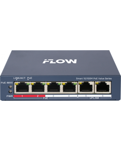 Коммутатор с PoE iFlow F-SW-EM206POE-VM/L в Комсомольске-на-Амуре Коммутаторы Pintop.ru
