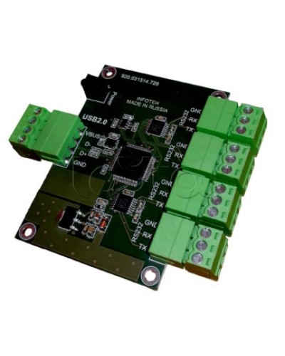 Конвертер USB/RS-232 ИНФОТЕХ AVT-USB/4RS232 в Комсомольске-на-Амуре Дополнительное оборудование для ОПС Pintop.ru