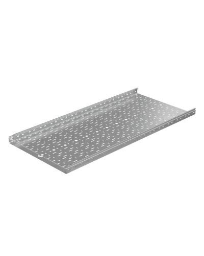 Лоток перфорированный 50х600х1,5 L6000 мм Быстрый монтаж ПЛЮС КМ-профиль (LPplus50-600-1.5-6000) в Комсомольске-на-Амуре Кабельные лотки Pintop.ru