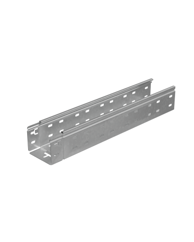 Лоток перфорированный 80х100х1,0 L4000 мм Быстрый монтаж ПЛЮС HD85 КМ-профиль (LPplus80-100-1.0-4000 HD85) в Комсомольске-на-Амуре Кабельные лотки Pintop.ru