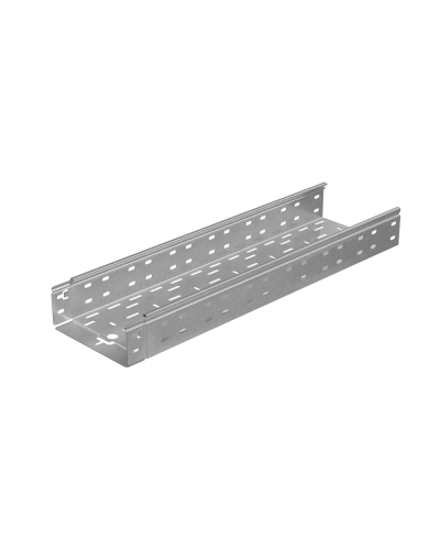 Лоток перфорированный 80х200х1,5 L2500 мм Быстрый монтаж ПЛЮС HD85 КМ-профиль (LPplus80-200-1.5-2500 HD85) в Комсомольске-на-Амуре Кабельные лотки Pintop.ru
